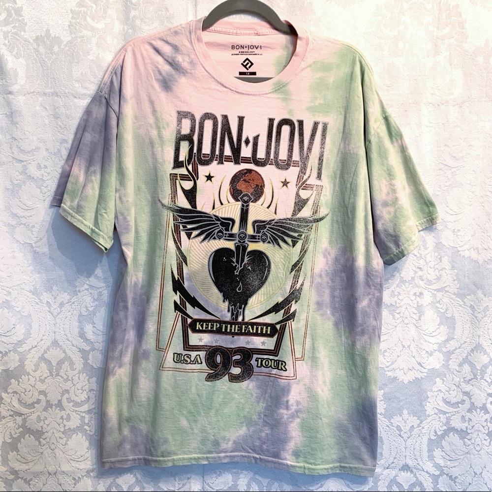 Bon Jovi Tie-Dye Graphic Tee
